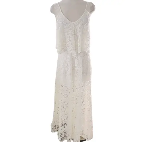 Alexis Blake Layered White Lace Maxi Dress. Size XS NWT