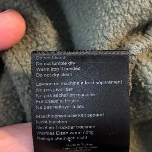 ANINE BING Size L Tyler Oversized Sweatshirt Crewneck Chenille Letters FLAWED