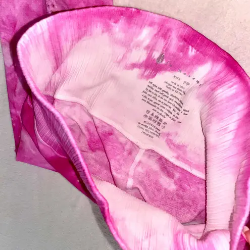 Free People Movement Women’s Good Karma Tie Dye 7/8 Full Length Pink Leggings size XS/S
