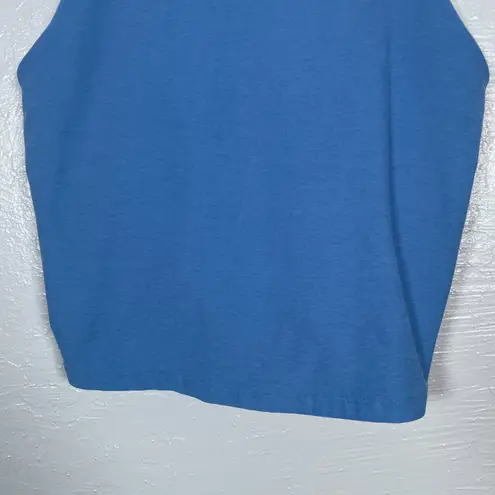 Beyond Yoga Women Plus Size 1X Blue Spacedye Refocus Cropped Tank Athleisure