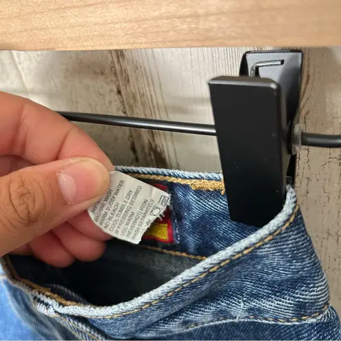 Lawman Western 80s Blue Jeans Studded Denim Bare Back High Rise Vintage Size 3/4