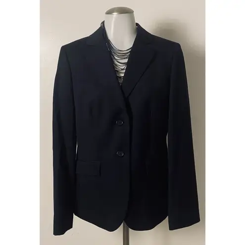 Brooks Brothers 346 Women's Black Career Work Classic Fit Wool Blazer Size 10