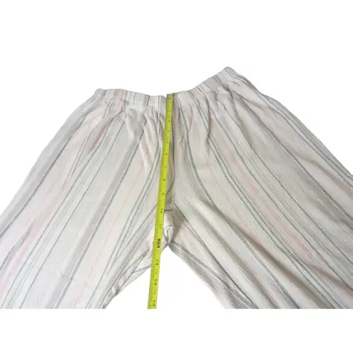 Laura Ashley Pajama Set Striped Soft Lounge Sleepwear Size S