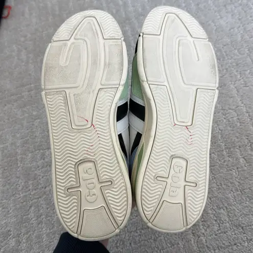 Gola Eclipse Trident Leather Sneaker Shoe Women’s Size 5 US Black Pink Green