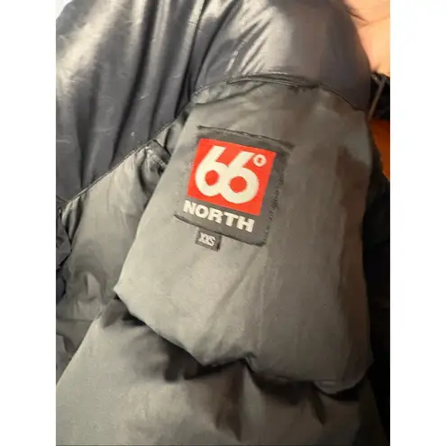 66 North Black Dyngja Down Jacket Size XXS