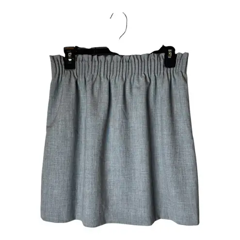J.Crew Mercantile Skirt Women 4 Gray Paper Bag Waist Mini Preppy Career