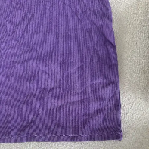 SKIMS COTTON RIB TANK MINI DRESS, ULTRA Violet Size Medium, $60