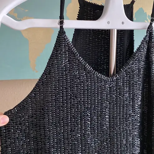 Maison La Vie XS NYE cocktail shimmery dress Black