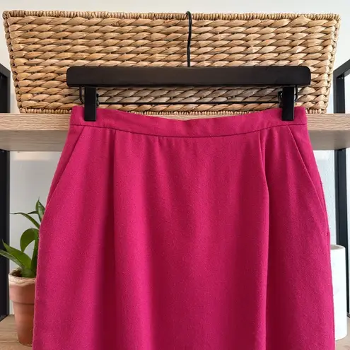 Pendleton 100% Virgin Wool Midi Pink Career Pencil Skirt, 8P