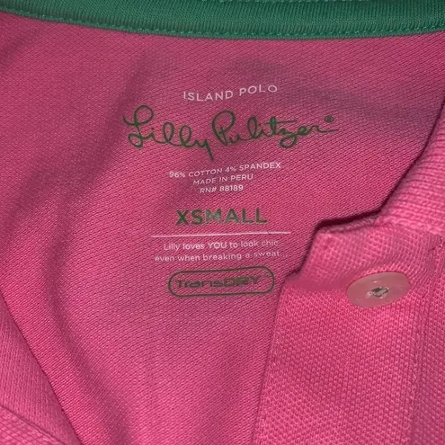Woman's Lilly Pulitzer Pink Island Polo‎ Size XS