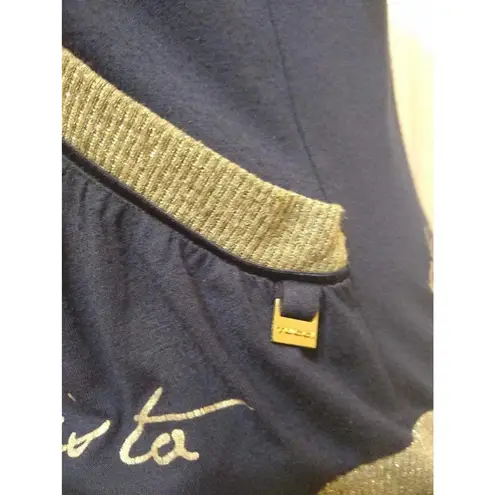 Tucci Womens Sweater Blue Gray Steal Your Heart Eyes Long Sleeve Full Zip Knit M Size M