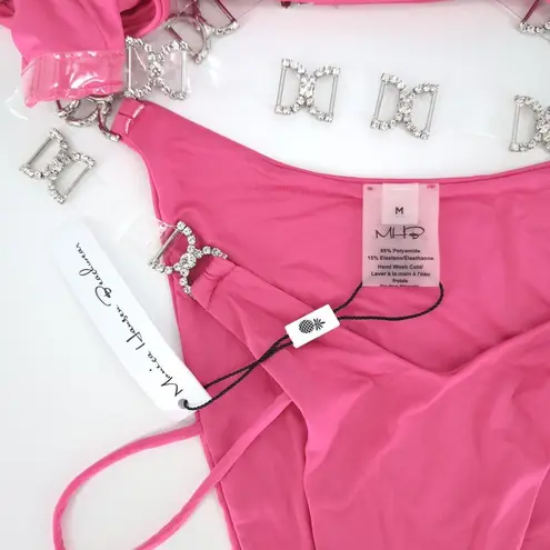 Monica Hansen Beachwear Shine Like A Diamond Pink Azalea Bikini Set