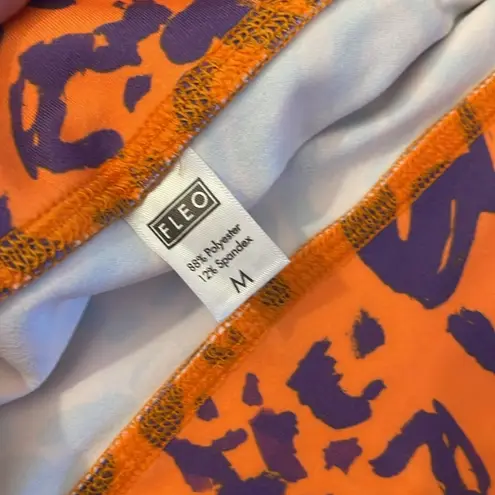 FLEO Vibrant Orange and Purple combat Shorts Medium