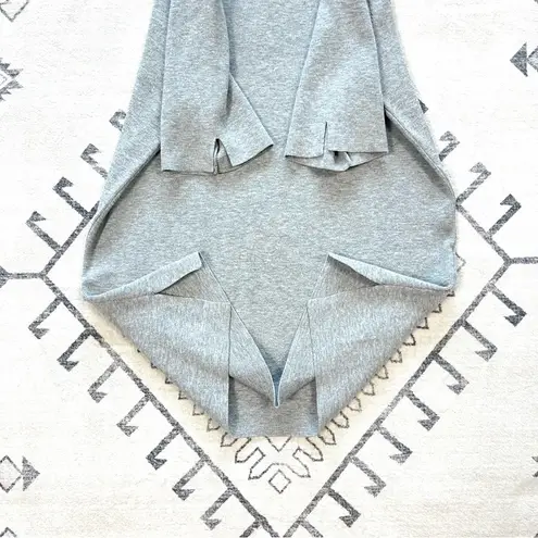 Mila Owen Gray Mock Crewneck Short Sleeve Knit Sweater One Size