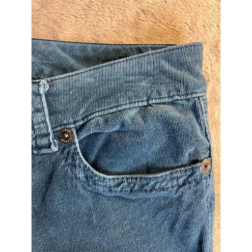 Seven7 Women's Green Corduroy Skinny Jeans Size 12 Standard Stretch 5-Po…