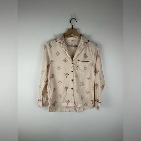 Soma Flannel Super Soft Long Sleeve Collar and High Rise Pants Cozy Pajama Set