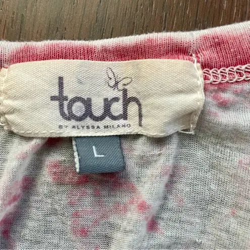 TOUCH by Alyssa Milano tie dye pinkish tank top, size L Size L