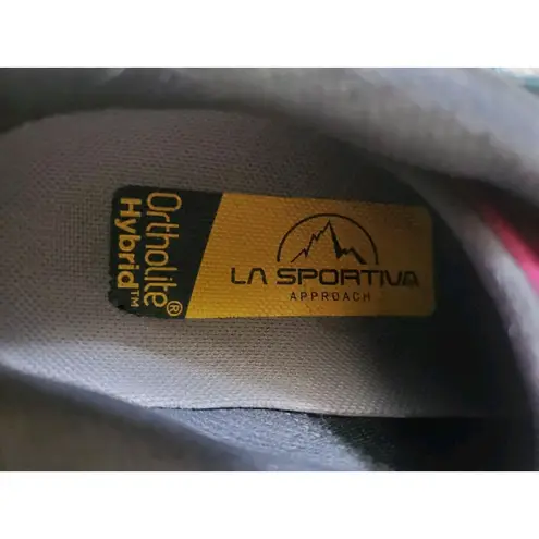 La Sportiva TX2 EVO Women 7 US Grey Leather Low Hiking Shoes Vibram Soles FLAWS