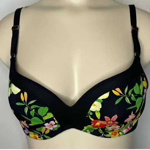 NEW LIVELY Bra 34B Black Floral Tropical Underwire Mesh Lined Padded Intimates Size undefined