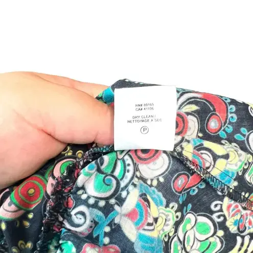 Derek Lam 10 Crosby Kris Paisley Floral Print Tunic Top Size 0