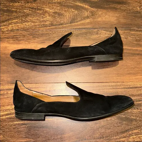 Aquatalia Emmaline Water Resistant Black Loafer in Size 10