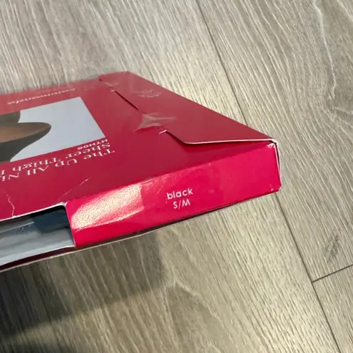 Commando Sexy Up All Night Sheer Thigh-High in Black Sz: S/M