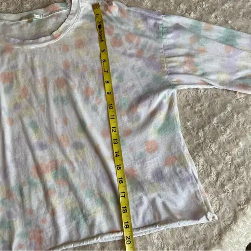 Z Supply  Organic Cotton Pastel Tie-Dye Crop Tee Large L