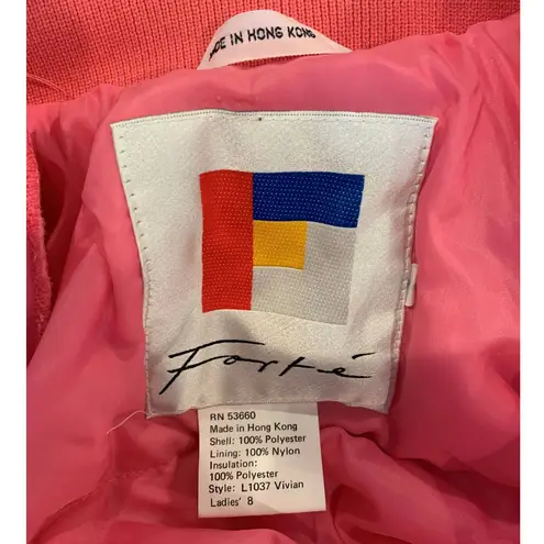 Forte VIntage Ski Snowsuit (8) Pink