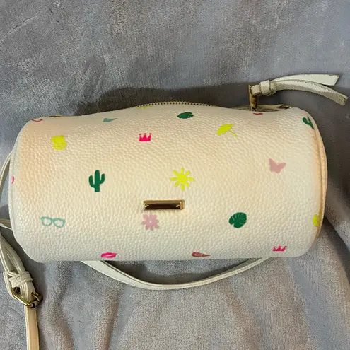 Icing White Crossbody Bag with Colorful Accents