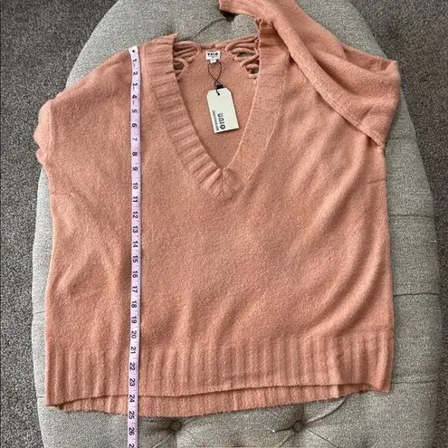 Laced Back Sweater Orange Size undefined