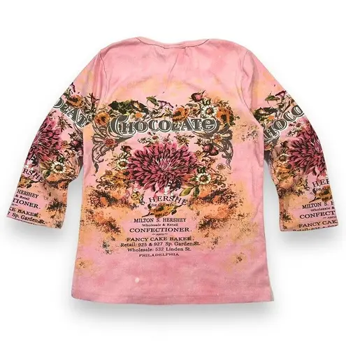 Y2k Take Two Hersheys Chocolate Factory Shirt Pink Size M