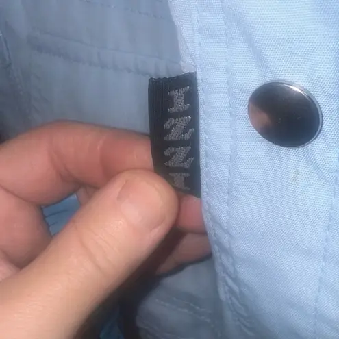 Vintage IZZI Jacket Blue PIN STRIP Women's Size MEDIUM