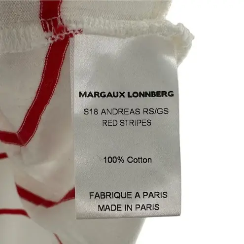 Margaux Lonnberg Paris Red and White Stripe 100% Cotton Tunic Dress Size 6/Small