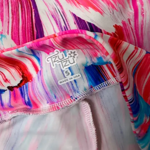 Tzu Tzu Tennis Golf Skirt Womens Small Pink Ruffle Pickleball Shorts UPF UV Blue