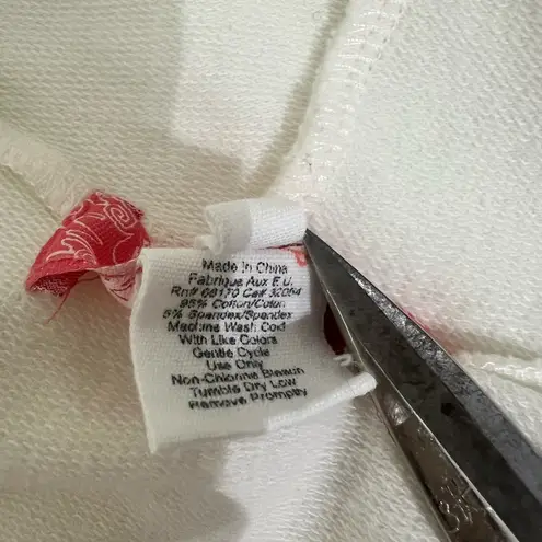 Lux Off White Hoodie Dress or Swim Cover Up Casual Summer Vacation Pool Beach Size L