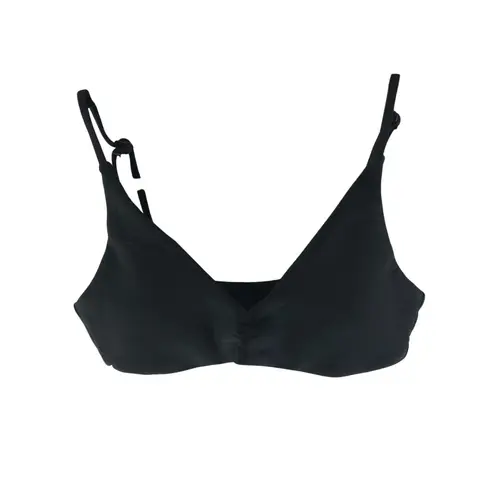 J Crew Lana Bikini Top Classic Sculpt Removable Pads Adjustable Straps Black S