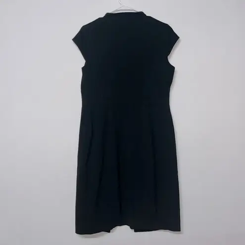 Calvin Klein dress women’s belted button down dress lined large? business dress