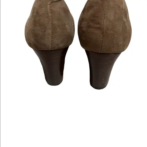 Isola  Tan Wood Block Leather Heel