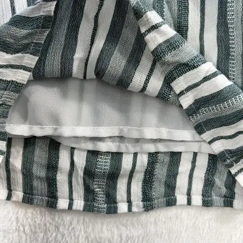 American Eagle  XS Pants Wide Leg Crop High Waisted Striped Culotte Resort Beachy