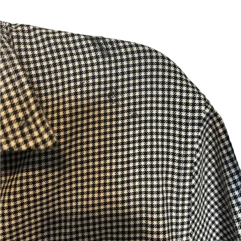 Ralph Lauren  Wool Hounds Tooth Button Up Long Sleeve Shirt Size L