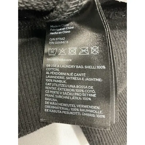 Womans H & m Small Black Pullover Sweatshirt Pearls