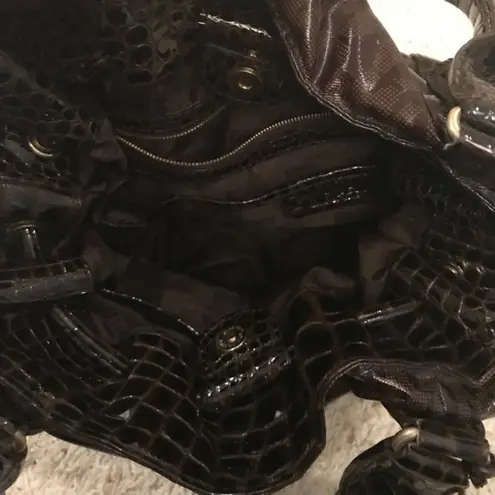 Michael Kors  Oversized Faux Croc Tote Bag | Y2K Statement Shoulder Bag