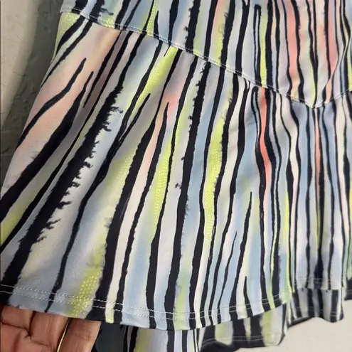 Lucky in Love Tennis Golf Skirt Skort Athletic Animal Print Sporty Going Wild Blue Size L