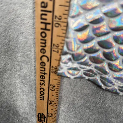 Made for Mermaids Leggings Silver Women Medium Mermaid Scale Festival Shiny Size undefined