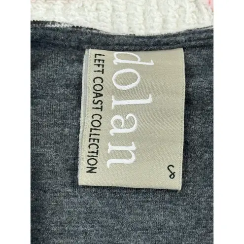 Dolan Left Coast Collection Dress Fit and Flare Long Sleeve Striped S Gray