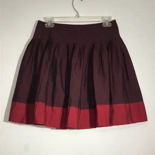 New York & Co. Maroon and Red Skirt Size 2