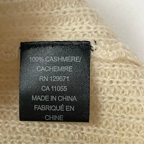 360 Cashmere  yellow/beige light weight knit cashmere pullover sweater Sz XS $334