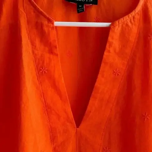Talbots Miraclesuit x Talbot’s Eyelet Tunic Cover-Up, Orange, Swimwear, Size Medium