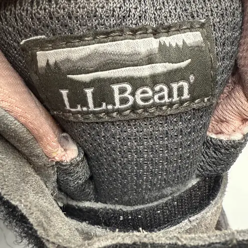 L.L.Bean Women’s Gray Leather Hiking Boots Insulated Waterproof S