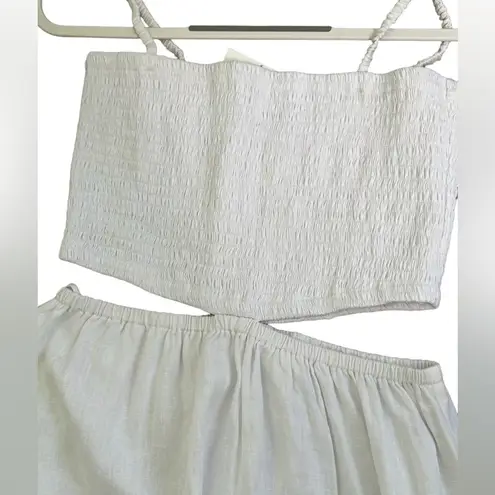 Faithfull the Brand TAYARI White MIDI DRESS Size 12